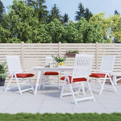 VidaXL Palletkussens 4 st 50x50x7 cm oxford stof rood