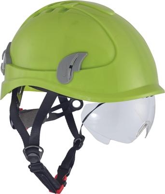 Veiligheidshelm Hi-Vis geel met bril en ventilatie Cerva Alpinworker