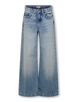Kids ONLY winter jeansbroek meisjes - blauw - KogBroome - wide leg fit