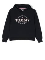 Tommy Hilfiger Junior hoodie en coton à logo imprimé - Bleu - thumbnail