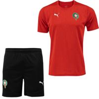 PUMA Marokko Trainingsset 2024-2026 Rood Zwart Zilver