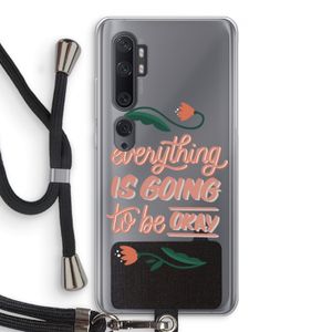 Optimistic flower girl: Xiaomi Mi Note 10 Transparant Hoesje met koord