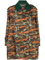 Jean Paul Gaultier Pre-Owned manteau croisée à motif camouflage (années 1990) - Vert - thumbnail