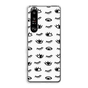 Eye pattern #2: Sony Xperia 1 III Transparant Hoesje