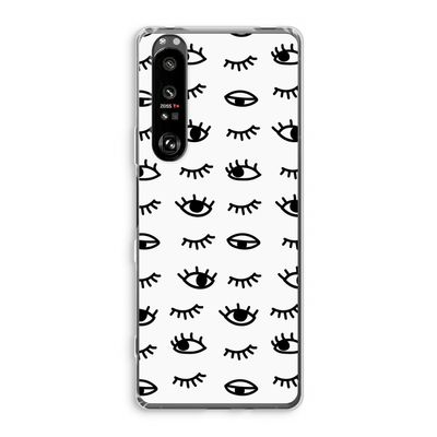 Eye pattern #2: Sony Xperia 1 III Transparant Hoesje