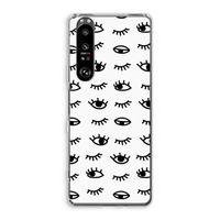 Eye pattern #2: Sony Xperia 1 III Transparant Hoesje