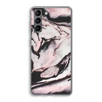 Roze stroom: Samsung Galaxy S21 Transparant Hoesje