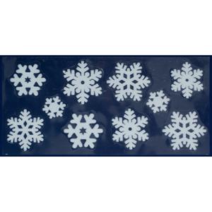 Peha Kerst raamstickers - sneeuwvlokken - wit - 23 x 49 cm   -