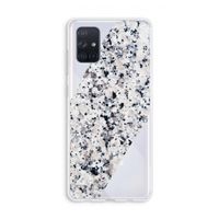 Gespikkelde marmer: Galaxy A71 Transparant Hoesje