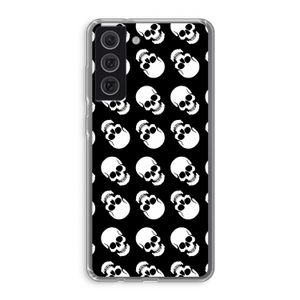 Musketon Skulls: Samsung Galaxy S21 FE Transparant Hoesje