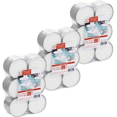 Trend Candles Waxinelichtjes - 36x stuks - 8 branduren