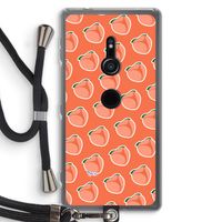 Just peachy: Sony Xperia XZ2 Transparant Hoesje met koord