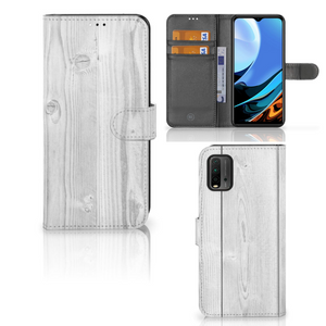 Xiaomi Redmi 9T | Poco M3 Book Style Case White Wood
