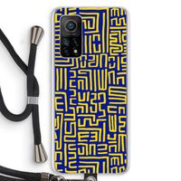 Majorelle Blue Print: Xiaomi Mi 10T 5G Transparant Hoesje met koord