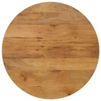 Tafelblad rond 70x3,8 cm massief ruw mangohout Tafelblad rond 70x3,8 cm massief ruw mangohout
