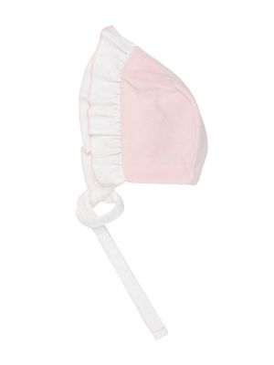 La Stupenderia chapeau en coton à détails de volants - Rose