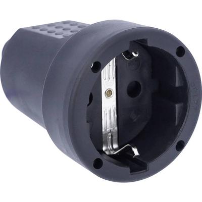AS Schwabe 62225 Koppeling met randaarde PVC 230 V Zwart IP20