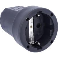 AS Schwabe 62225 Koppeling met randaarde PVC 230 V Zwart IP20
