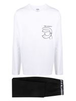 Karl Lagerfeld pyjama Ikon en coton biologique - Noir