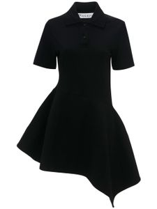 JW Anderson robe en coton à col polo - Noir