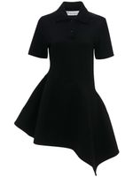 JW Anderson robe en coton à col polo - Noir