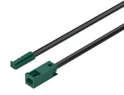 Verlengkabel 100 cm 24V max 5A groen Loox5 systeem monochroom