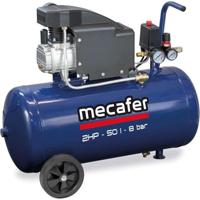 Compressor - MECAFER - 425794 - Blauw - 50 L - 2 PK - 8 Bar