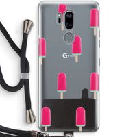 Waterijsje: LG G7 Thinq Transparant Hoesje met koord