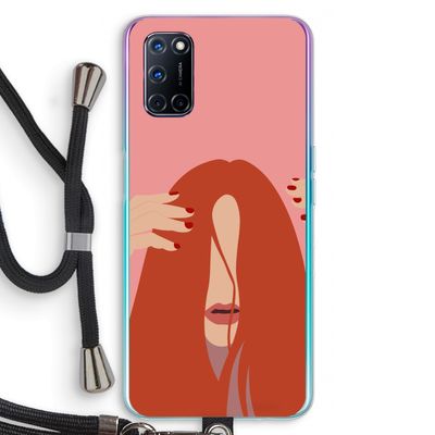 Woke up like this: Oppo A72 Transparant Hoesje met koord