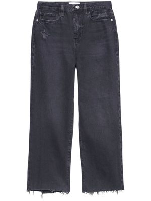 FRAME jean court Le Jane à effet usé - Bleu