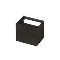 INK - Onderkast 2L Fineer Gefreesd Tbv Greep - 600x450x520 Mm - Matt Intens Black