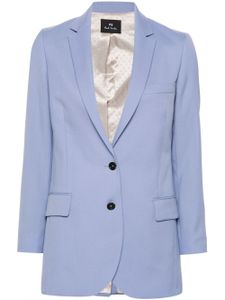 PS Paul Smith blazer en laine à simple boutonnage - Bleu