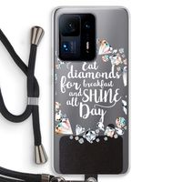 Diamonds: Xiaomi Mi Mix 4 Transparant Hoesje met koord