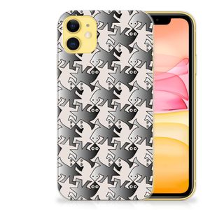 Apple iPhone 11 TPU Hoesje Salamander Grey