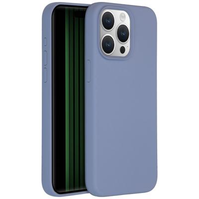 AccezzLiquid Silicone Backcover met MagSafe iPhone 15 Pro Max Telefoonhoesje Grijs