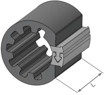 HERTH+BUSS speciale bevestiging "clipfixcycle clipfix spacer h+b inner-d=16.9mm,l=30mm