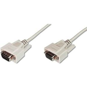 Digitus AK-610203-020-E seriële kabel Beige 2 m DB9