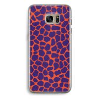 Purple Giraffe: Samsung Galaxy S7 Edge Transparant Hoesje