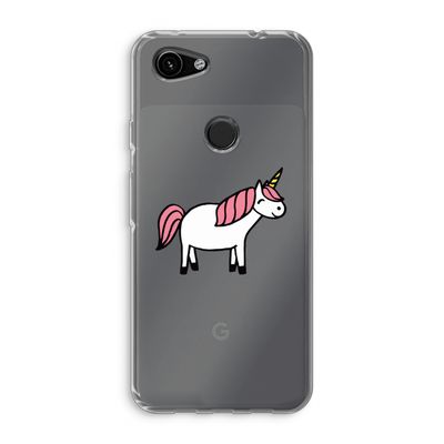 Eenhoorn: Google Pixel 3a Transparant Hoesje