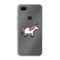 Eenhoorn: Google Pixel 3a Transparant Hoesje