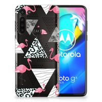 Motorola Moto G8 Power TPU Hoesje Flamingo Triangle - thumbnail