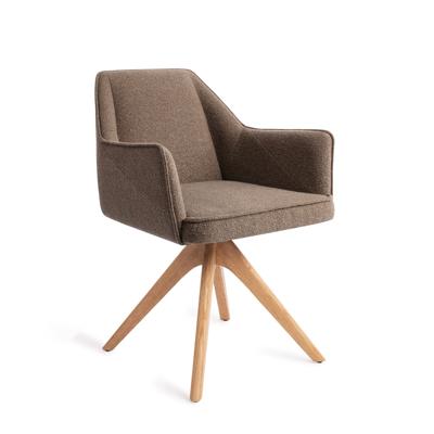 Jesper Home Eetkamerstoel 'Tome' Revolve Oak Natural, kleur Idaho Patato