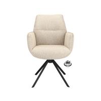 Haluta Draaibare Eetkamerstoel met arm Otis - Beige