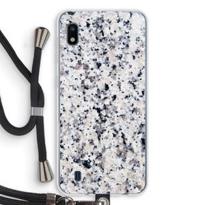 Gespikkelde marmer: Samsung Galaxy A10 Transparant Hoesje met koord