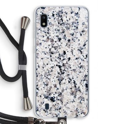 Gespikkelde marmer: Samsung Galaxy A10 Transparant Hoesje met koord