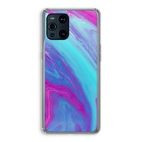 Zweverige regenboog: Oppo Find X3 Pro Transparant Hoesje