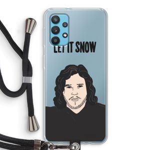 Let It Snow: Samsung Galaxy A32 4G Transparant Hoesje met koord