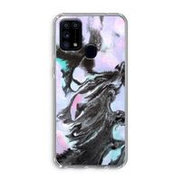 Pastel zwart: Samsung Galaxy M31 Transparant Hoesje