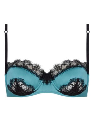 Kiki de Montparnasse soutien-gorge à empiècements en dentelle - Bleu