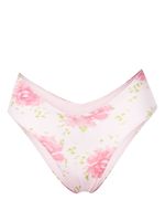 Frankies Bikinis bas de bikini à fleurs - Rose